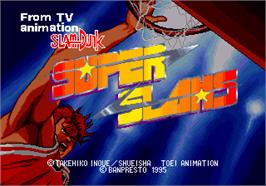 Title screen of Super Slams on the Arcade.