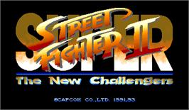 Title screen of Super Street Fighter II: The New Challengers Super 2 on the Arcade.