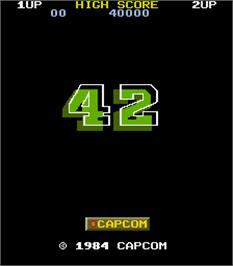 Title screen of Supercharger 1942 on the Arcade.