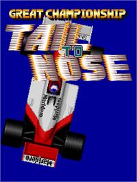 Title screen of Tail to Nose - Great Championship / Super Formula on the Arcade.