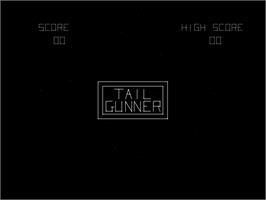 Title screen of Tailgunner on the Arcade.