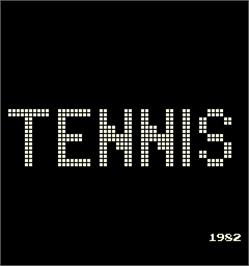 Title screen of Tennis on the Arcade.