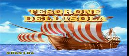 Title screen of Tesorone Dell'Isola on the Arcade.