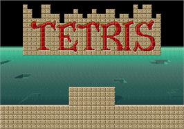 Title screen of Tetris / Bloxeed on the Arcade.