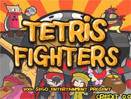 Title screen of Tetris Fighters on the Arcade.