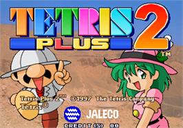Title screen of Tetris Plus 2 on the Arcade.