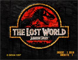 Title screen of The Lost World on the Arcade.