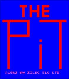 Title screen of The Pit on the Arcade.