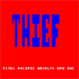 Title screen of Thief on the Arcade.