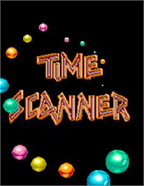 Title screen of Time Scanner on the Arcade.