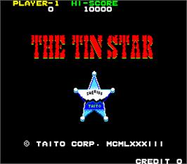 Title screen of Tin Star, The on the Arcade.