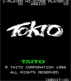 Title screen of Tokio / Scramble Formation on the Arcade.
