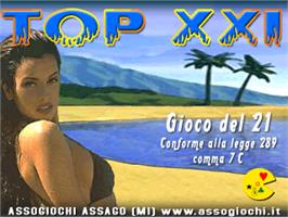 Title screen of Top XXI on the Arcade.