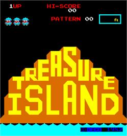 Title screen of Treasure Island on the Arcade.
