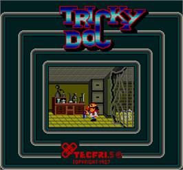 Title screen of Tricky Doc on the Arcade.