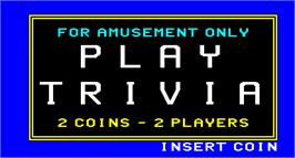Title screen of Trivia on the Arcade.