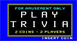Title screen of Trivia on the Arcade.