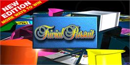 Title screen of Trivial Pursuit on the Arcade.