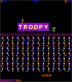 Title screen of Troopy on the Arcade.