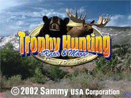 Title screen of Trophy Hunting - Bear & Moose V1.00 on the Arcade.