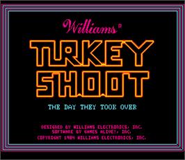 Title screen of Turkey Shoot on the Arcade.