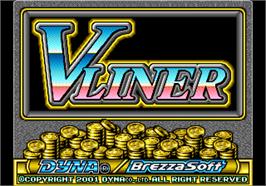 Title screen of V-Liner on the Arcade.