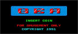 Title screen of Victor 5 on the Arcade.