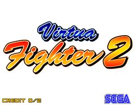 Title screen of Virtua Fighter 2 on the Arcade.