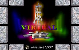 Title screen of Virtual Mahjong on the Arcade.