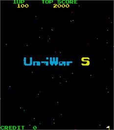 Title screen of Vuelo Espacial on the Arcade.