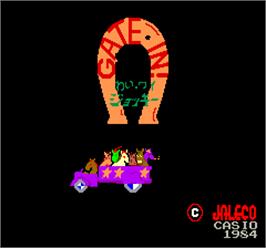 Title screen of Wai Wai Jockey Gate-In! on the Arcade.