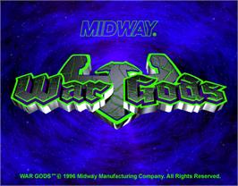 Title screen of War Gods on the Arcade.