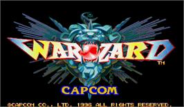 Title screen of Warzard on the Arcade.