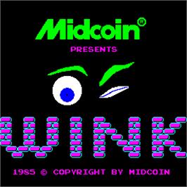 Title screen of Wink on the Arcade.