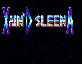 Title screen of Xain'd Sleena on the Arcade.
