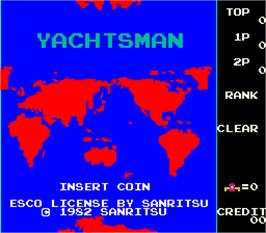 Title screen of Yachtsman on the Arcade.