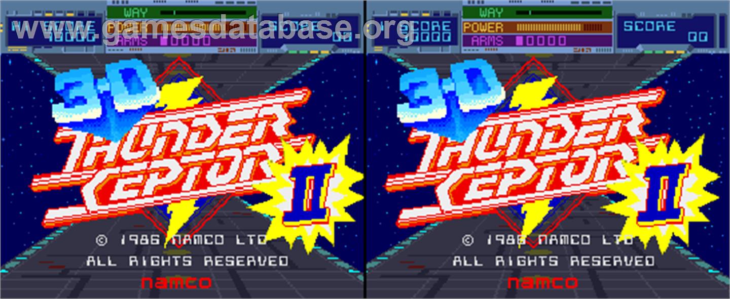 3-D Thunder Ceptor II - Arcade - Artwork - Title Screen
