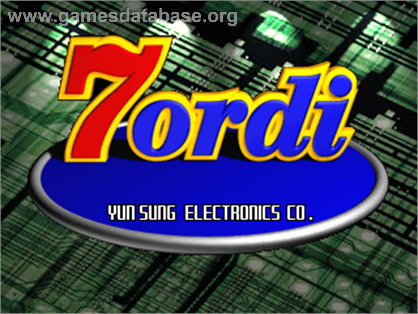 7 Ordi - Arcade - Artwork - Title Screen