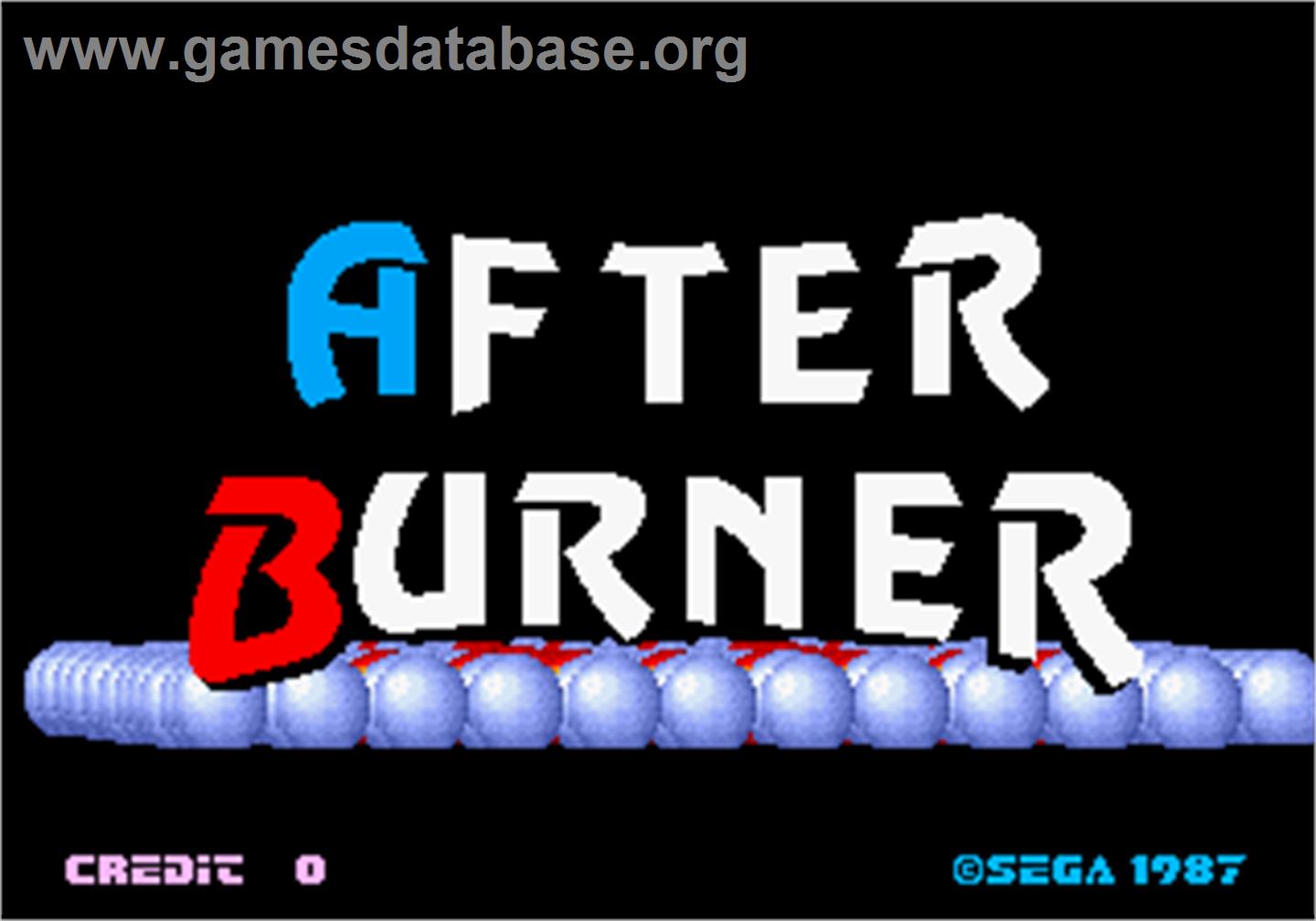 After Burner II - Arcade - Artwork - Title Screen