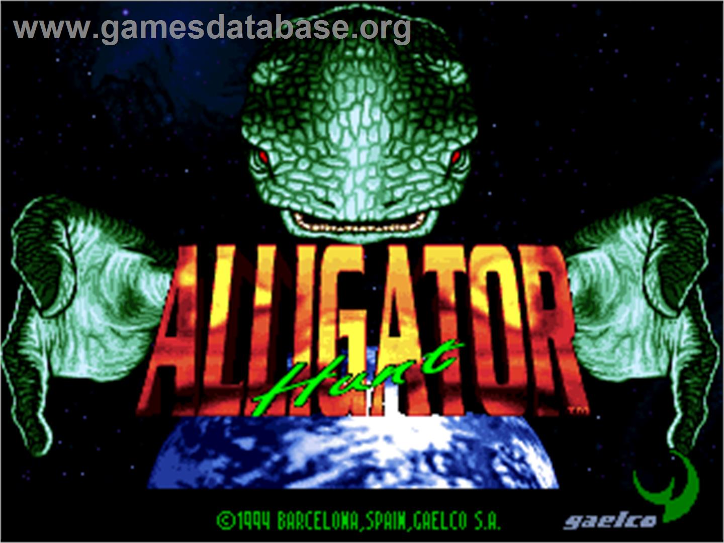 Alligator Hunt - Arcade - Artwork - Title Screen