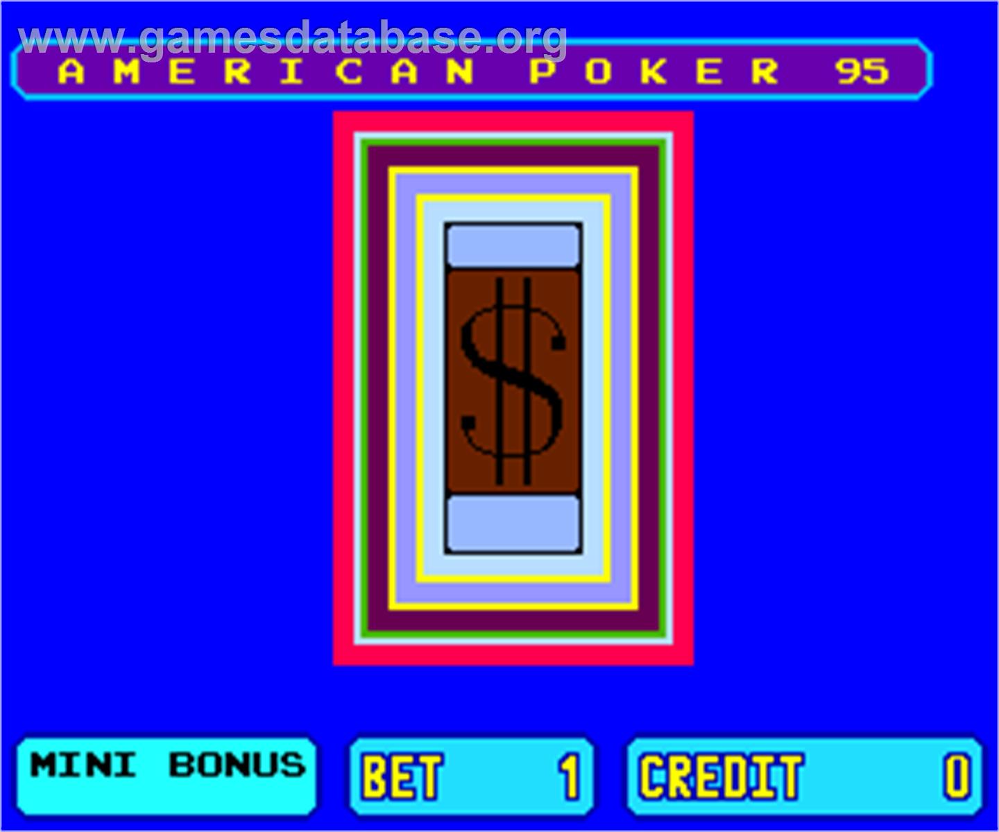 American Poker 95 - Arcade - Artwork - Title Screen