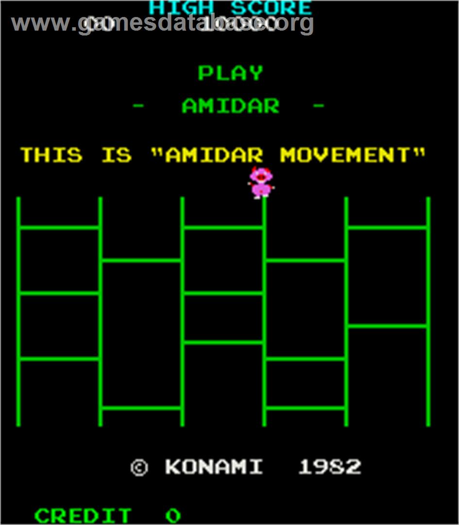 Amidar - Arcade - Artwork - Title Screen