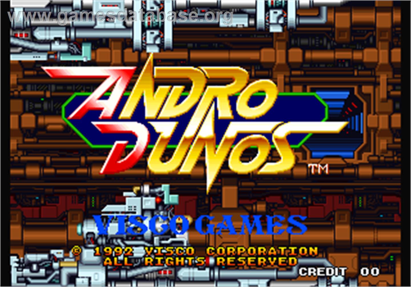 Andro Dunos - Arcade - Artwork - Title Screen