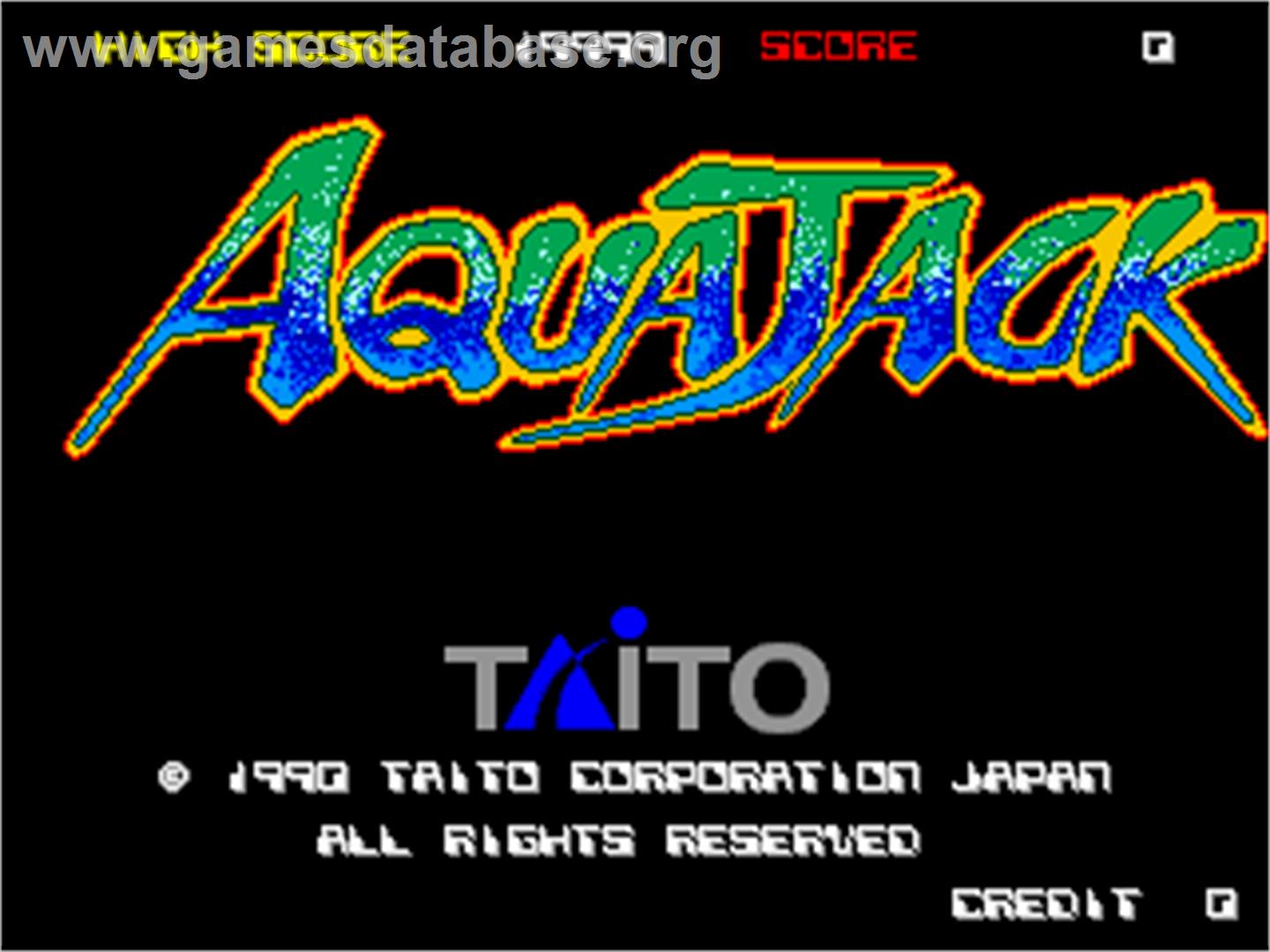 Aqua Jack - Arcade - Artwork - Title Screen