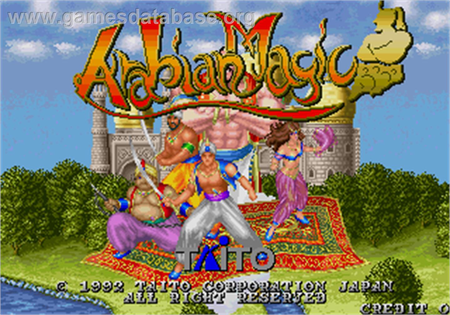 Arabian Magic - Arcade - Artwork - Title Screen