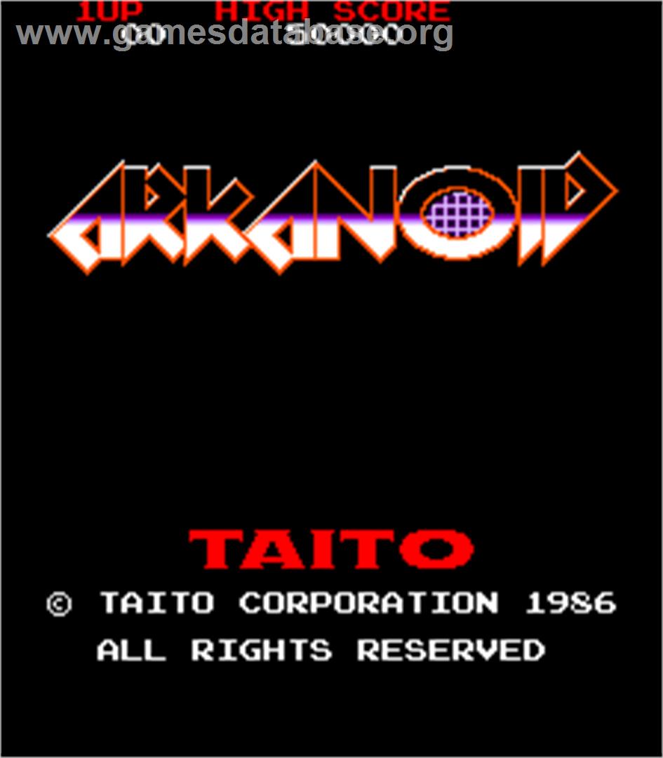 Arkanoid - Arcade - Artwork - Title Screen