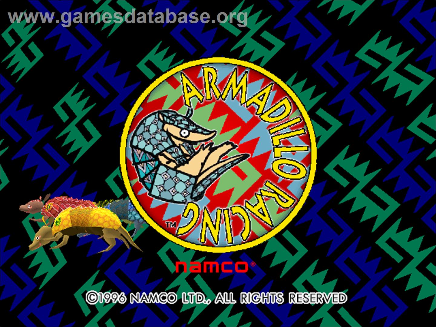 Armadillo Racing - Arcade - Artwork - Title Screen