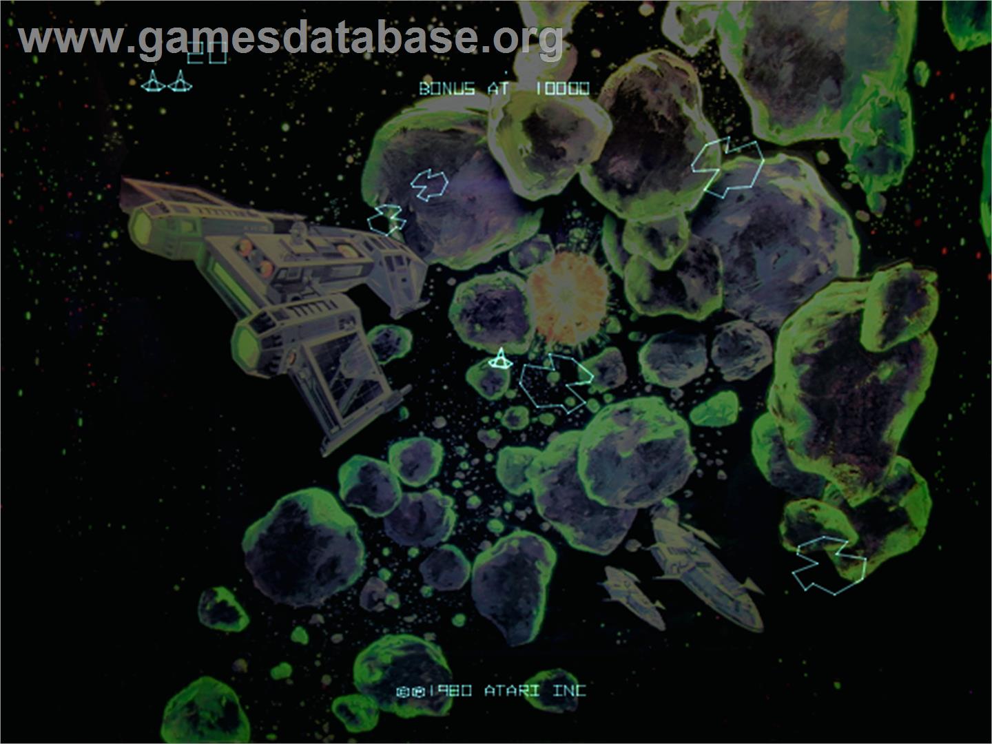 Asteroids Deluxe - Arcade - Artwork - Title Screen