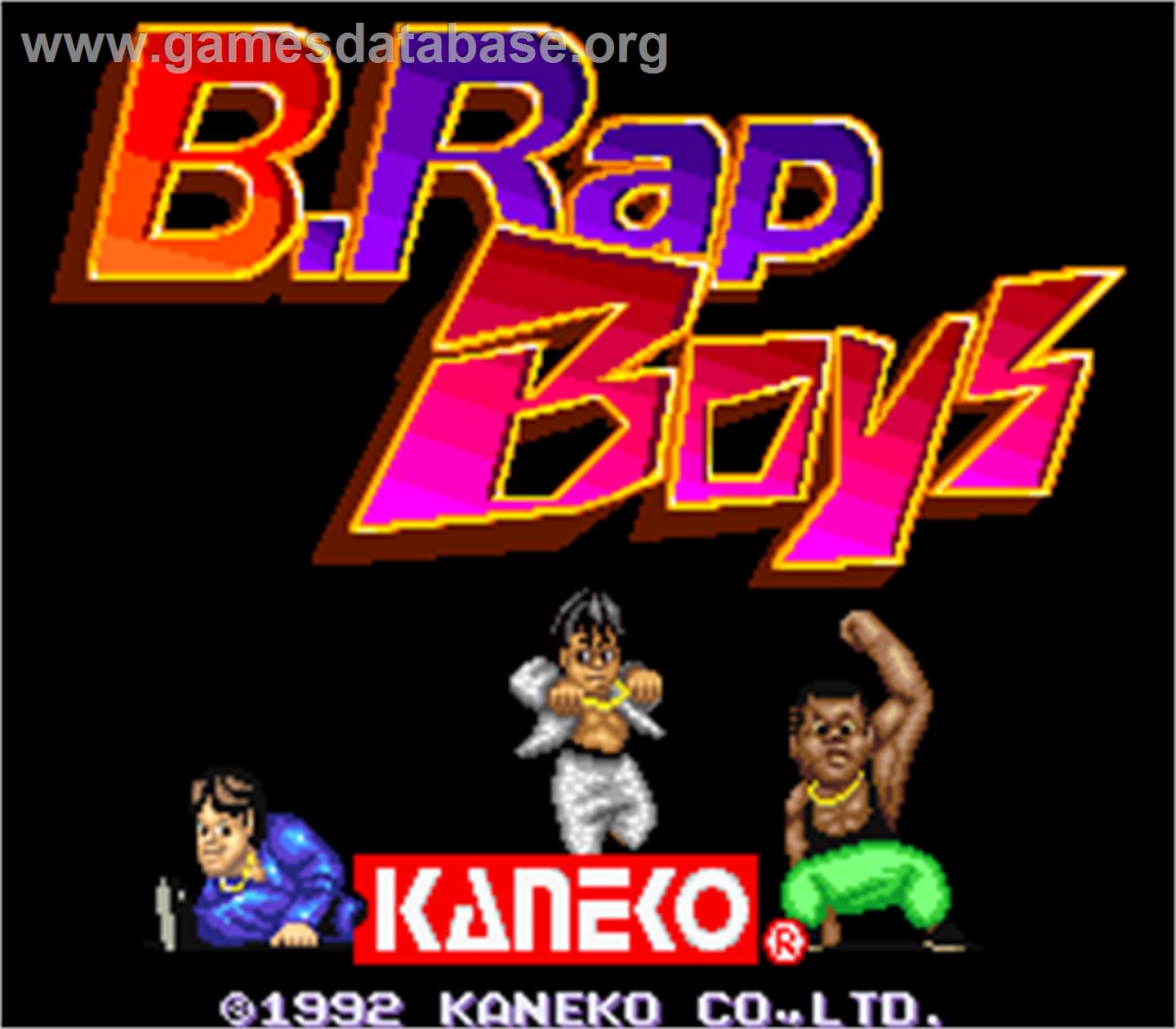 B.Rap Boys - Arcade - Artwork - Title Screen