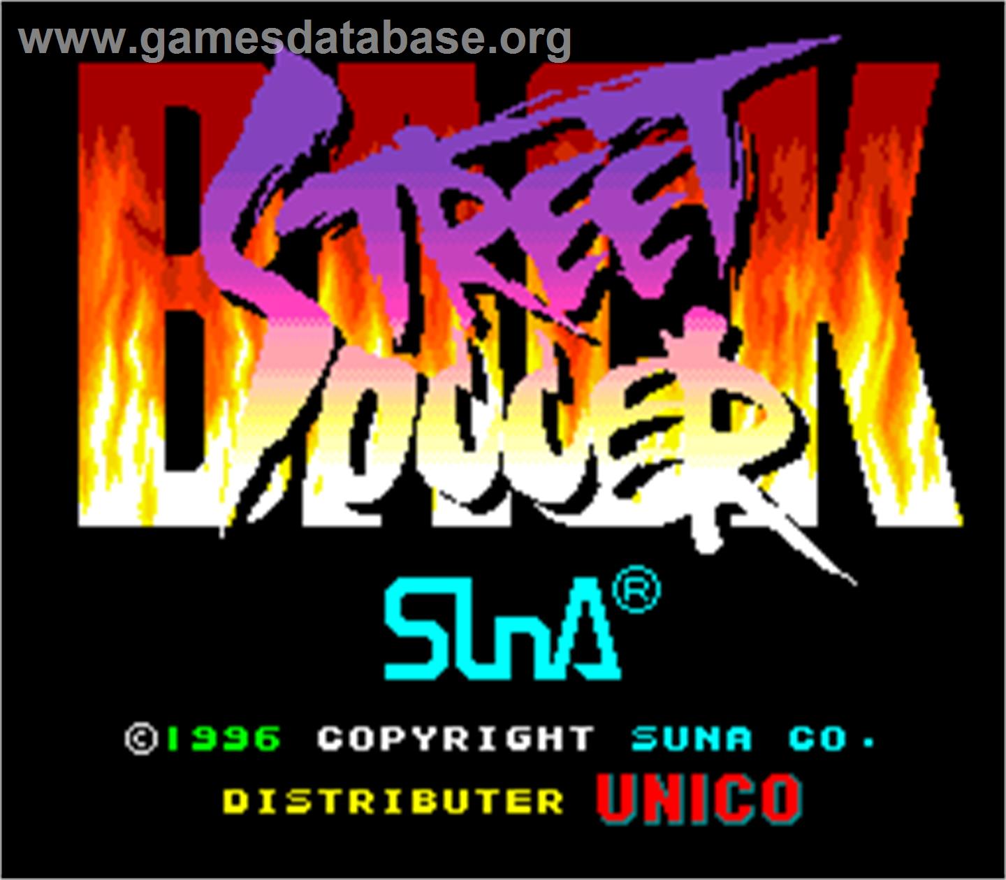 Back Street Soccer - Arcade - Artwork - Title Screen